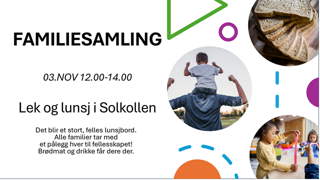 Familiesamling 03.nov i Solkollen