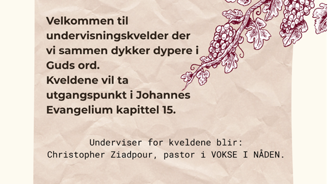 Dypere - for voksne. Kurskvelder i høst